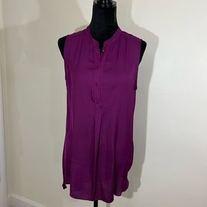 Vince Camuto Silky Purple sleeveless long blouse/dress